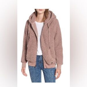 Marc New York Teddy Fleece Zip Jacket. - women’s XS, light pink/mauve